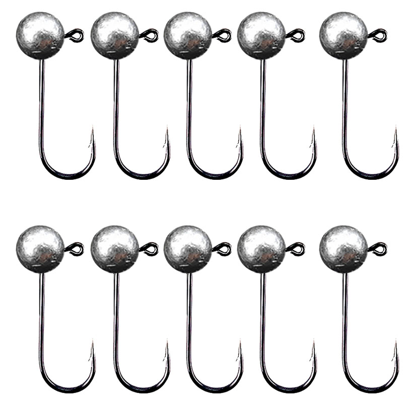 Fishing Hook Barbless - 10 stks/partij Jig Head Vishaak 1g