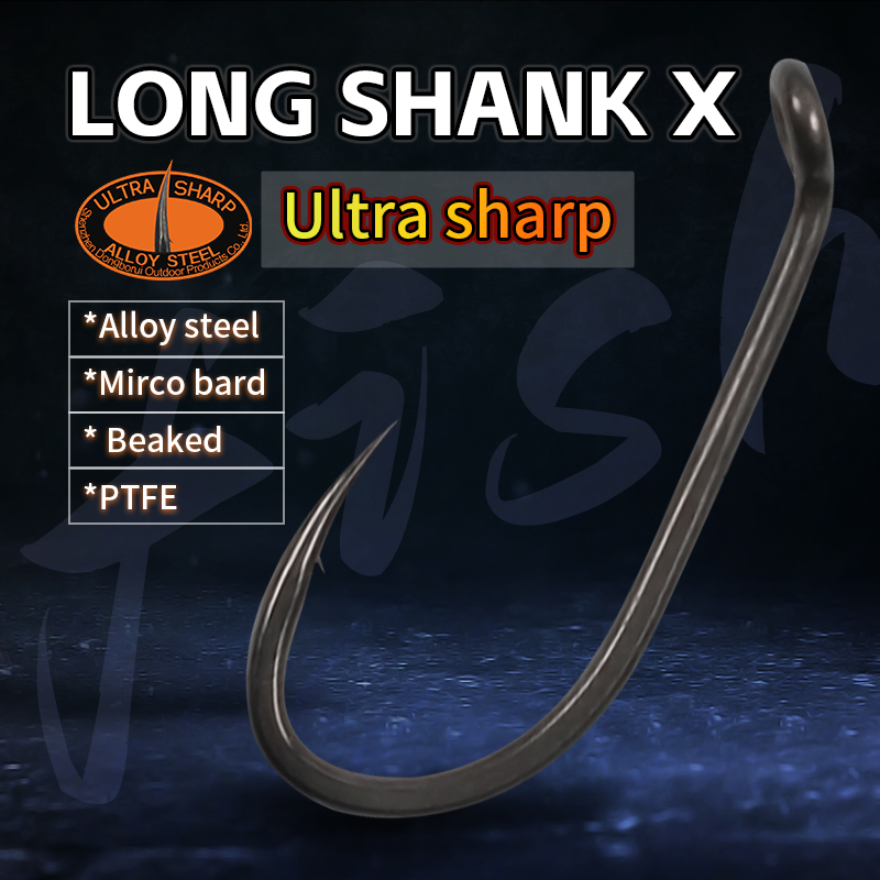 Fishing Hook Barbless - 10pcs Karpervissen Haak Lange Schacht Micro