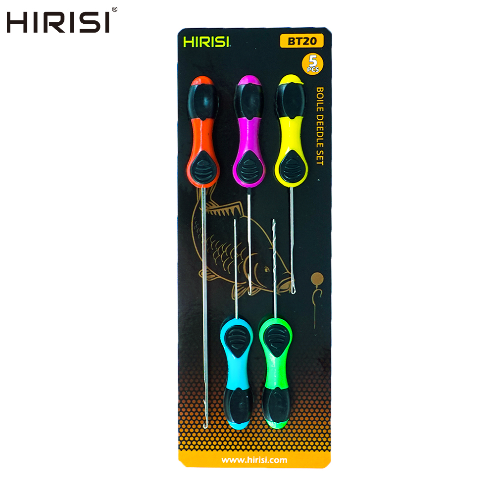 Fishing Hook Stainless Steel - Hirisi 5-delige karpervisserijgereedschap aasnaaldset pop-up boilie