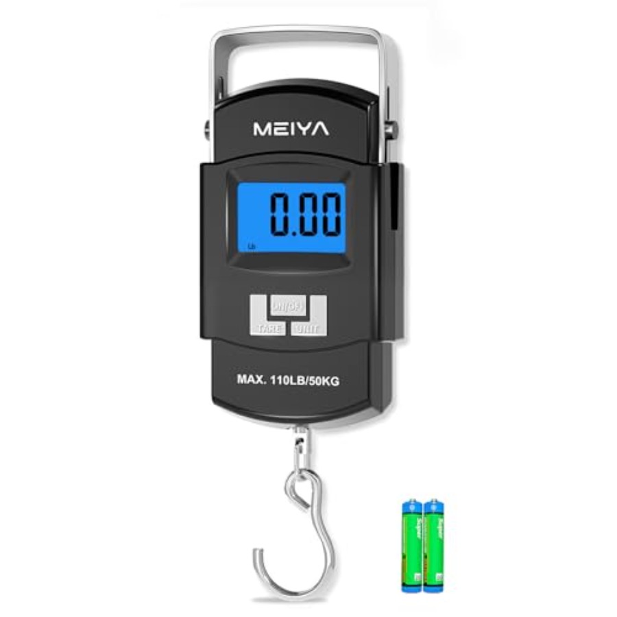 Fishing Hook Stainless Steel - Visweegschaal 110lb/50kg digitale visweegschaal met LCD-scherm