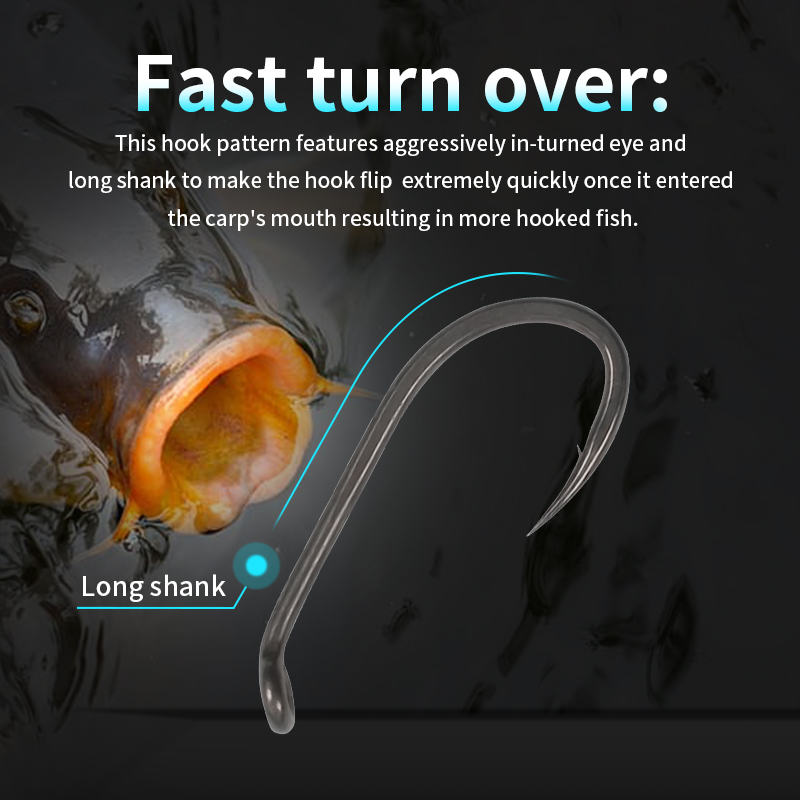 10pcs Karpervissen Haak Lange  - Fishing Hook Barbless recensie en prijs