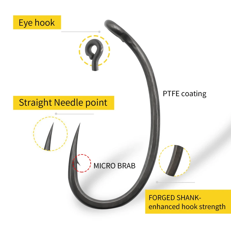 10pcs Karpervissen Haak Geboge - Fishing Hook Barbless recensie en prijs