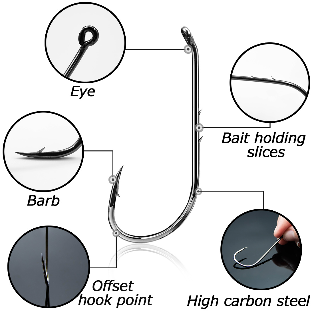 9KM Baitholder Vishaken 50 ~ 2 - Fishing Hook Stainless Steel recensie en prijs