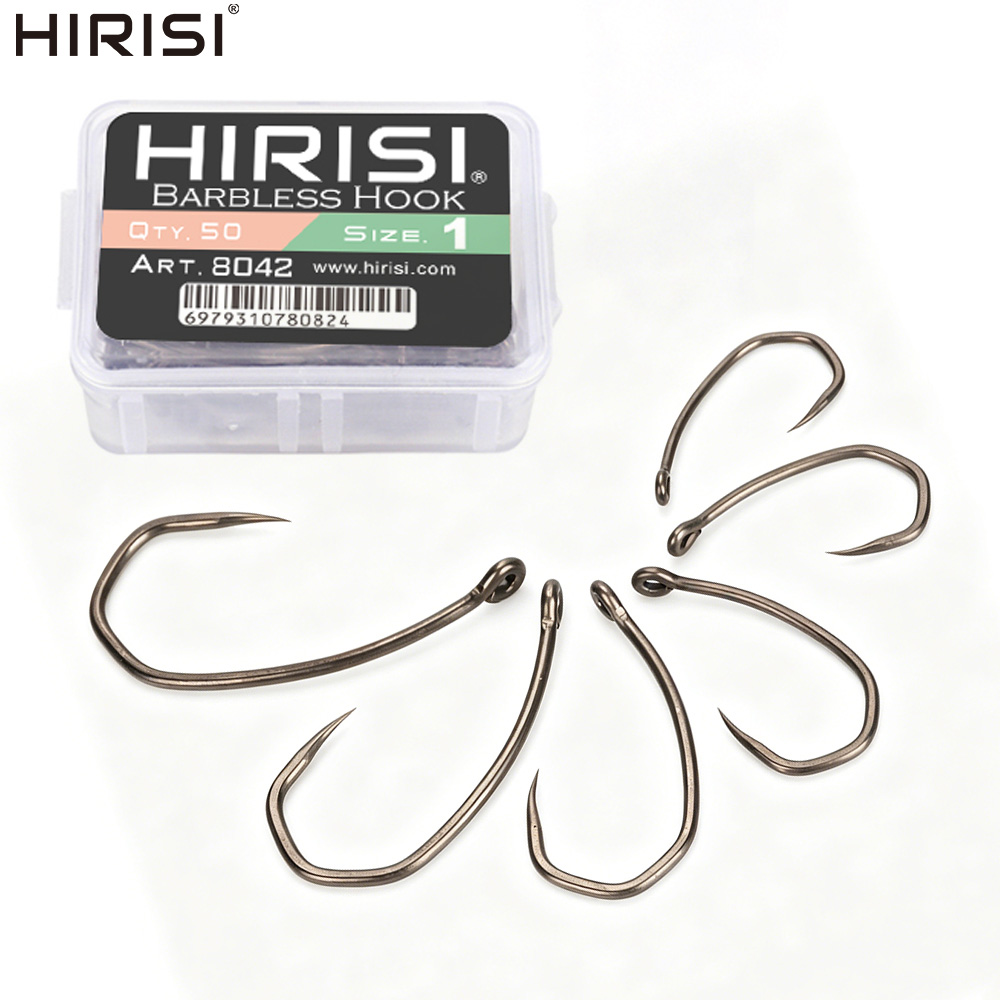 Hirisi 8042 100 stuks PTFE gec - Fishing Hook Barbless recensie en prijs