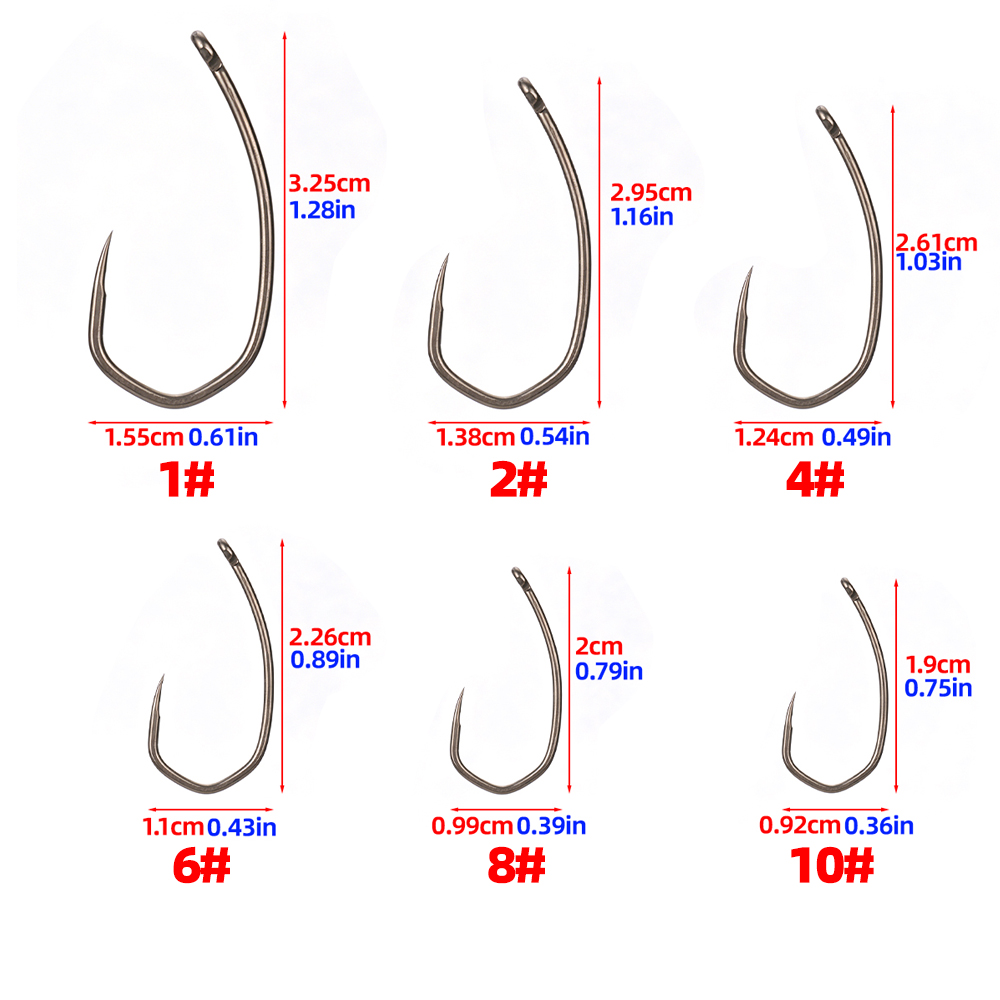 Hirisi 8042 100 stuks PTFE gec - Fishing Hook Barbless recensie en prijs