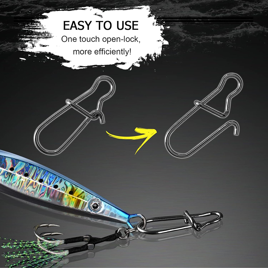 50 Stuks Crankbait Snaps Rvs D - Fishing Hook Stainless Steel recensie en prijs