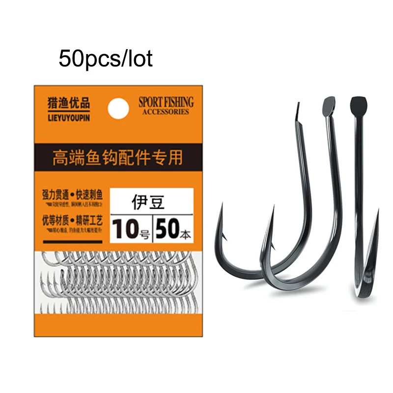 50 STKS Kleine Vishaken Koolst - Fishing Hook Barbless recensie en prijs